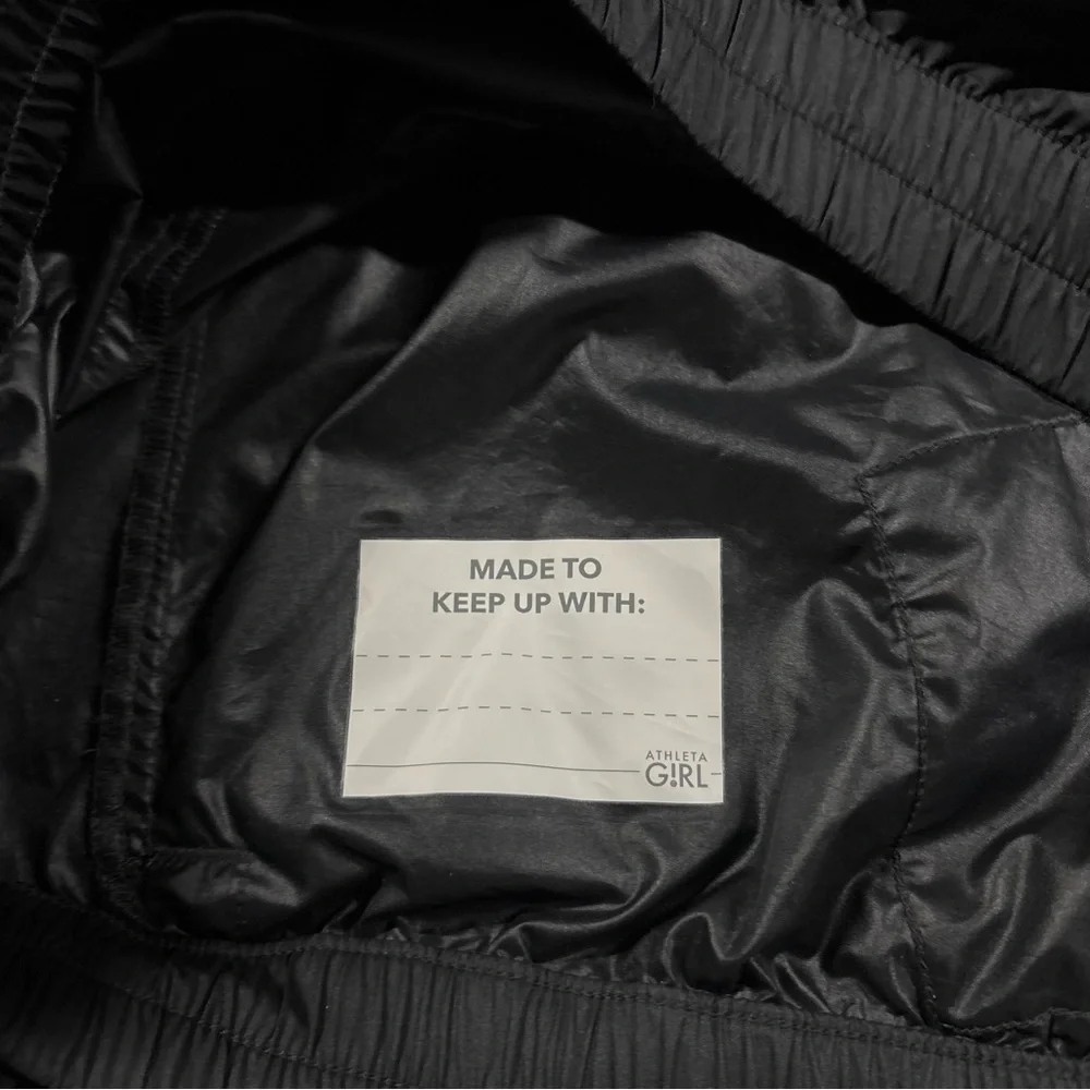 Athleta Girl Allison Felix Black Windbreaker Jacket Youth L 12